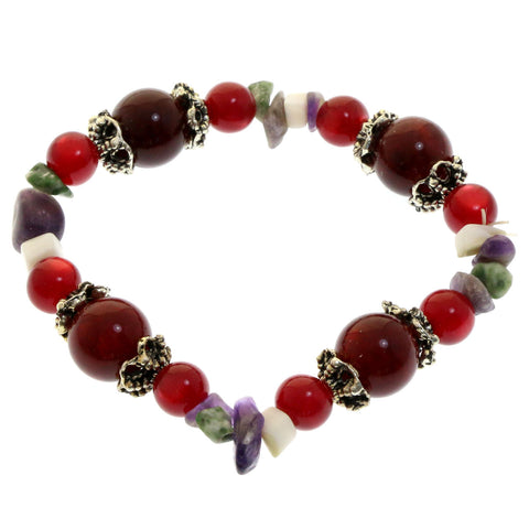 Mi Amore Stretch-Bracelet Silver-Tone/Multicolor