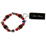 Mi Amore Stretch-Bracelet Silver-Tone/Multicolor