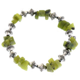 Mi Amore Stretch-Bracelet Silver-Tone/Green