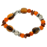 Mi Amore Stretch-Bracelet Silver-Tone/Orange