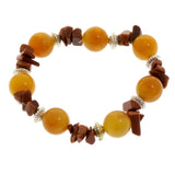 Mi Amore Stretch-Bracelet Silver-Tone/Orange