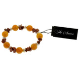 Mi Amore Stretch-Bracelet Silver-Tone/Orange