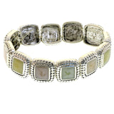 Mi Amore Stretch-Bracelet Silver-Tone/Multicolor