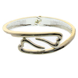 Mi Amore Hinged Fashion-Bracelet Silver-Tone