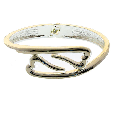 Mi Amore Hinged Fashion-Bracelet Silver-Tone
