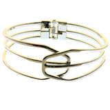 Mi Amore Hinged Fashion-Bracelet Silver-Tone
