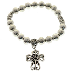 Mi Amore Cross Stretch-Bracelet Silver-Tone