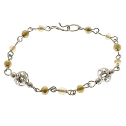 Mi Amore Fashion-Bracelet Silver-Tone/Brown