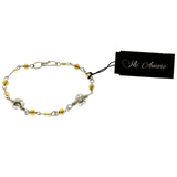 Mi Amore Fashion-Bracelet Silver-Tone/Brown