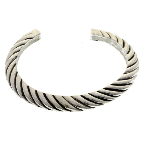 Mi Amore Antiqued Fashion-Bracelet Silver-Tone