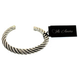 Mi Amore Antiqued Fashion-Bracelet Silver-Tone