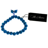 Mi Amore Stretch-Bracelet Blue/Black