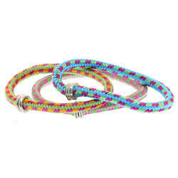 Mi Amore Rope Bracelet-Set Blue/Multicolor