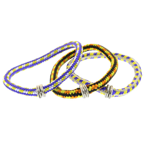 Mi Amore Rope Bracelet-Set Green/Multicolor