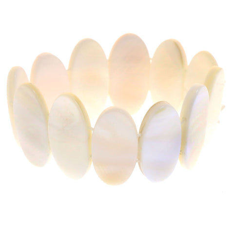 Mi Amore Stretch-Bracelet White
