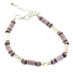 Mi Amore Fashion-Bracelet Silver-Tone/Purple