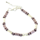 Mi Amore Fashion-Bracelet Silver-Tone/Purple