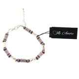 Mi Amore Fashion-Bracelet Silver-Tone/Purple
