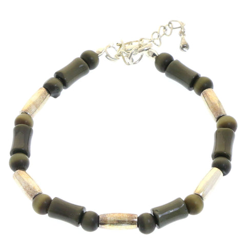 Mi Amore Fashion-Bracelet Silver-Tone/Gray