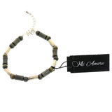 Mi Amore Fashion-Bracelet Silver-Tone/Gray