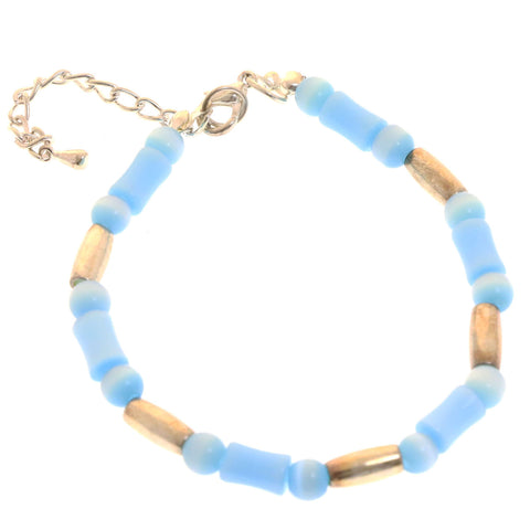 Mi Amore Fashion-Bracelet Silver-Tone/Blue
