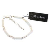 Mi Amore Fashion-Bracelet Silver-Tone/White