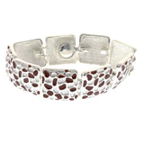 Mi Amore Fashion-Bracelet Silver-Tone/Red