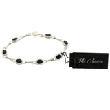 Mi Amore Fashion-Bracelet Silver-Tone/Black