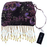 Mi Amore Floral Design Coin Purse Brown/Multicolor