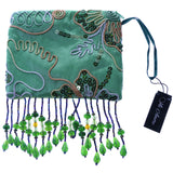Mi Amore Floral Design Coin Purse Green/Multicolor