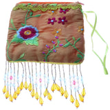 Mi Amore Floral Design Coin Purse Orange/Multicolor