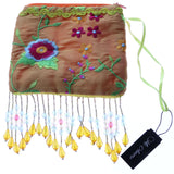 Mi Amore Floral Design Coin Purse Orange/Multicolor