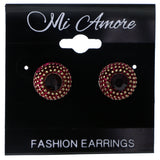 Mi Amore Stud-Earrings Pink/Gold-Tone