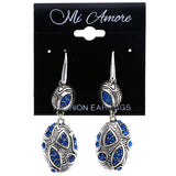 Mi Amore Dangle-Earrings Silver-Tone/Blue