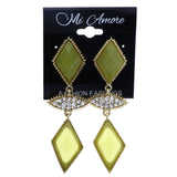 Mi Amore Drop-Dangle-Earrings Yellow/Gold-Tone