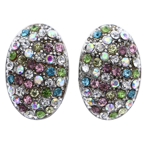 Mi Amore Stud-Earrings Multicolor/Silver-Tone