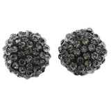 Mi Amore Stud-Earrings Black/Silver-Tone