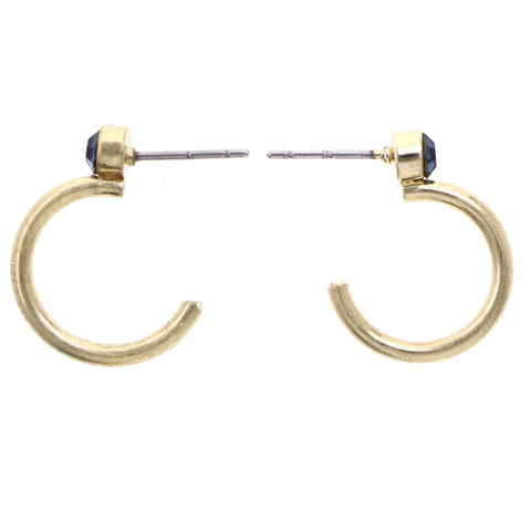 Mi Amore Dangle-Earrings Gold-Tone/Blue
