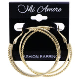 Mi Amore Hoop-Earrings Gold-Tone