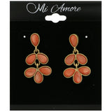 Mi Amore Dangle-Earrings Gold-Tone/Peach