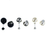 Mi Amore Earring Set Stud-Earrings Black/White