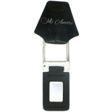 Mi Amore Engravable Lobster-Clasp-Keychain Black/Silver-Tone
