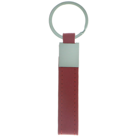 Mi Amore Split-Ring-Keychain Red/Silver-Tone