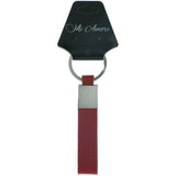 Mi Amore Split-Ring-Keychain Red/Silver-Tone