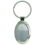 Mi Amore Engravable Split-Ring-Keychain Silver-Tone