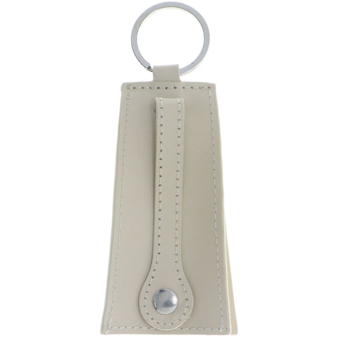 Mi Amore Hidden-Split-Ring-Keychain Tan/Silver-Tone