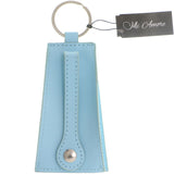 Mi Amore Hidden-Split-Ring-Keychain Blue/Silver-Tone