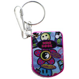 Mini Telephone and Address Book Split-Ring-Keychain Pink/Multicolor