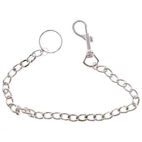 Wallet Chain Lobster-Clasp-Keychain Silver-Tone