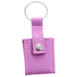 Snap Picture-Frame-Keychain Pink/Silver-Tone